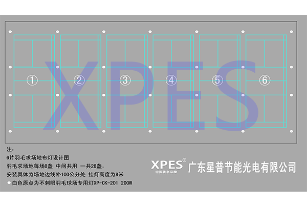 羽毛球館燈
